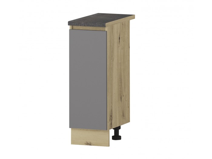 Кухненски модул ЛЕО B22 (сиво/дъб артизан)